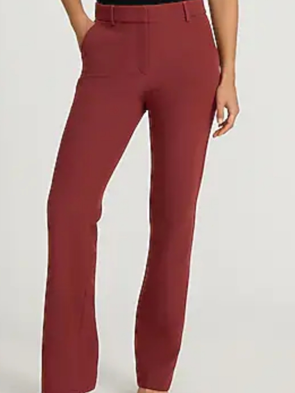 Express Editor Flare Trouser In Bright Red